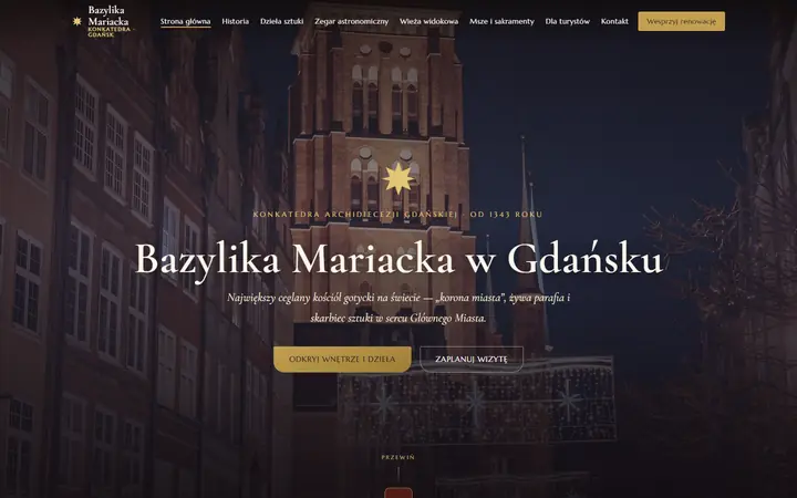 Zrzut strony: obiekt sakralny i turystyka, Gdansk