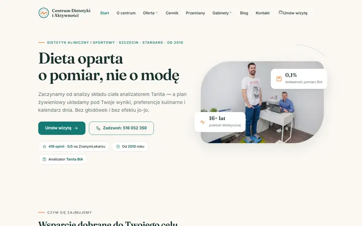 Zrzut strony: dietetyk, Szczecin