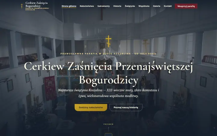 Zrzut strony: parafia prawosławna, Koszalin