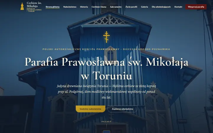 Zrzut strony: parafia prawosławna, Toruń