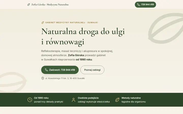 Zrzut strony: refleksoterapia, Suwałki