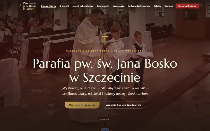 Zrzut strony: parafia rzymskokatolicka, Szczecin