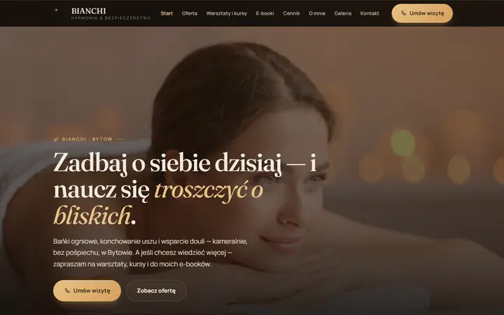 Zrzut strony: gabinet terapii naturalnych, Bytów