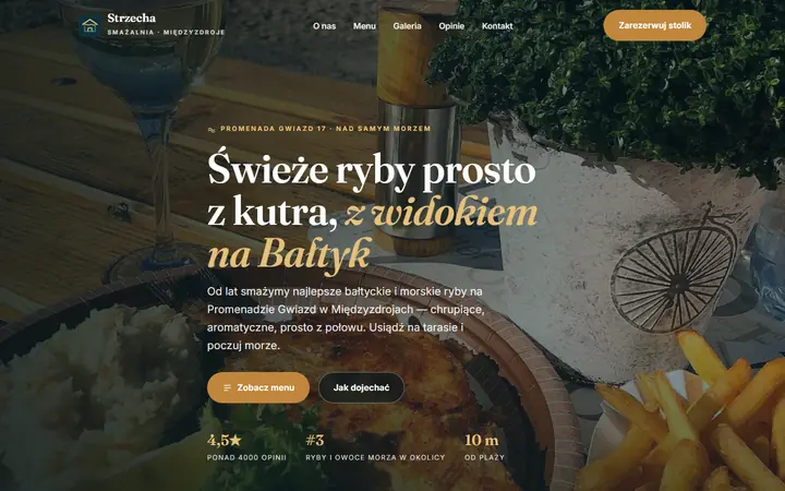 Zrzut strony: smażalnia ryb, Międzyzdroje