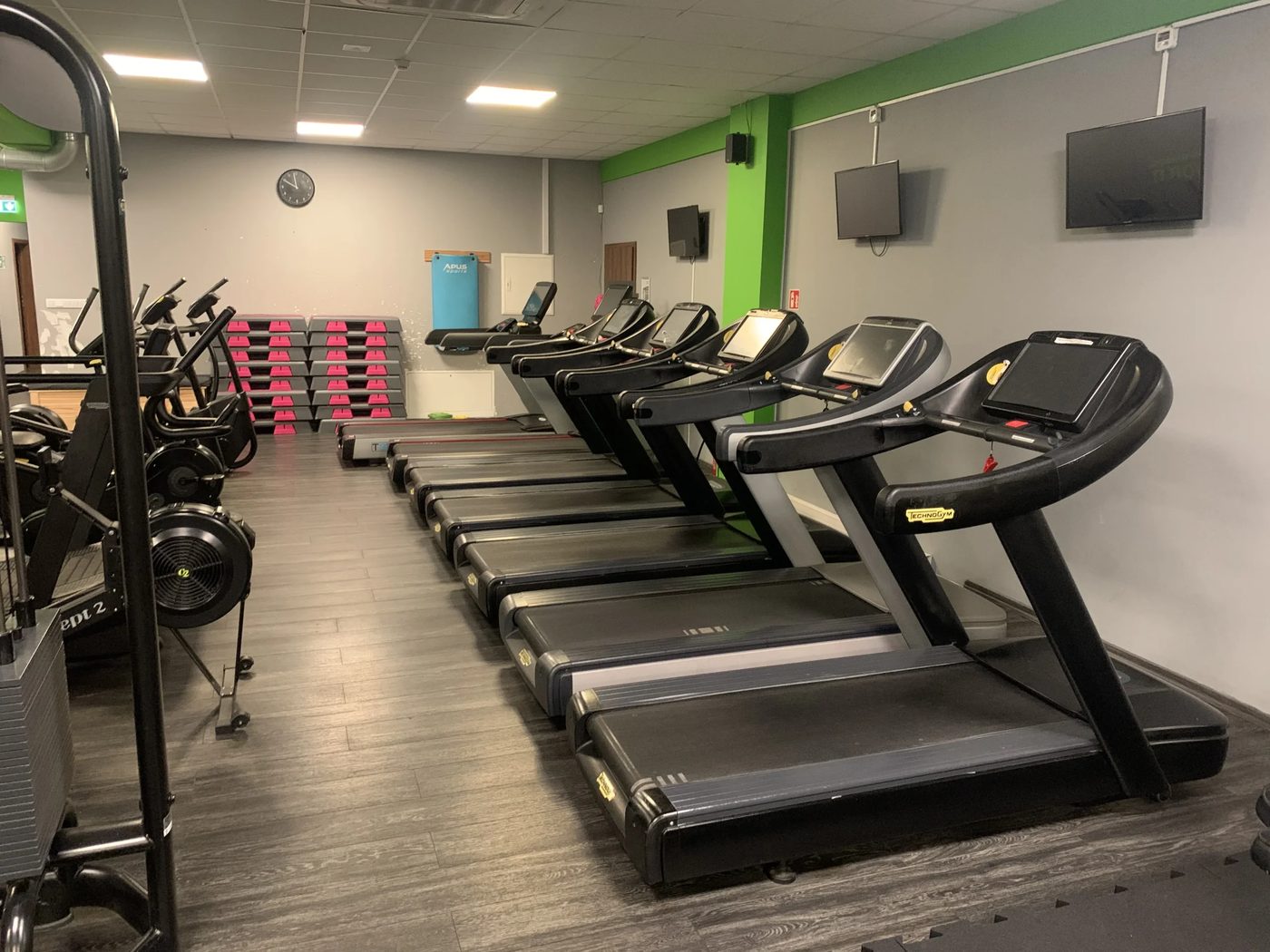 Rząd bieżni Technogym