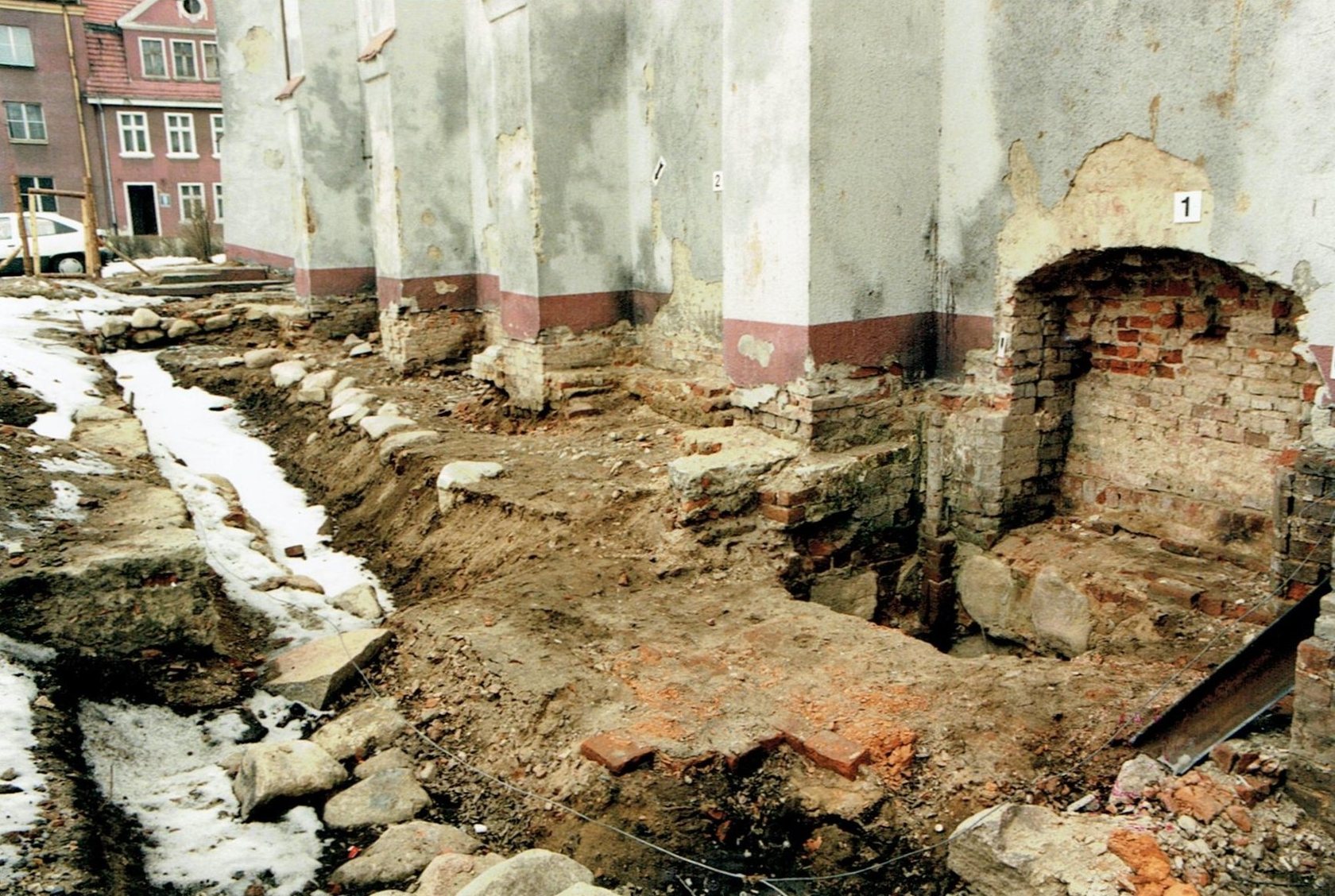 Badania archeologiczne przy cerkwi w 1991 roku
