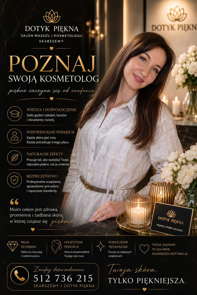 Poznaj swoją kosmetolog — Halina Gołuńska — kosmetolog estetyczny