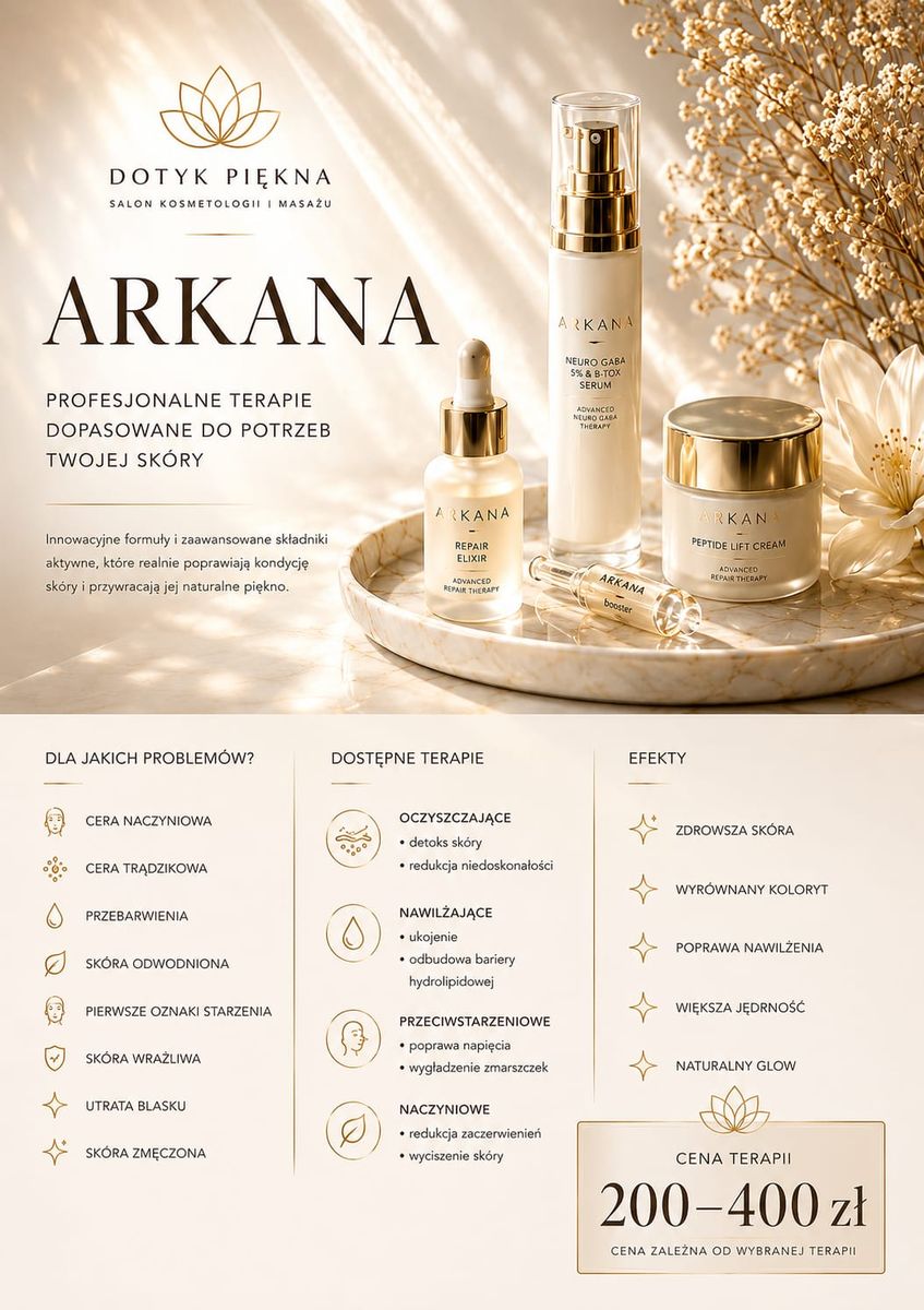 Terapie Arkana — Profesjonalne terapie dopasowane do skóry