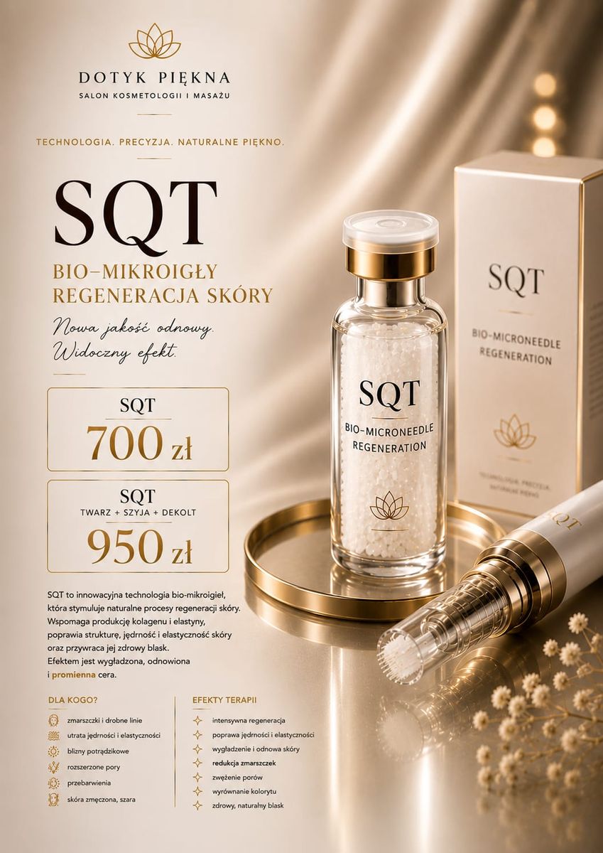 SQT — bio-mikroigły — Naturalna regeneracja skóry