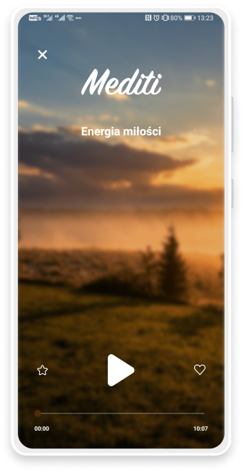 Aplikacja Mediti — odtwarzacz medytacji