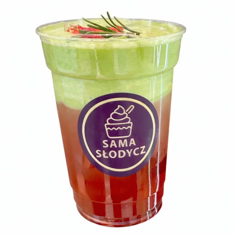 Hibiscus coconut cloud foam matcha 430 ml — Sama Słodycz