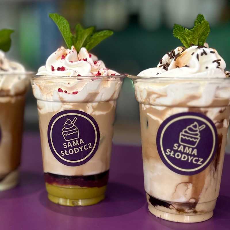 Ice latte pistacjowe 400 ml — Sama Słodycz