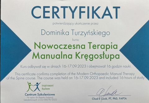 Nowoczesna Terapia Manualna Kręgosłupa — Centrum Szkoleniowe „Inspirowani Ruchem”